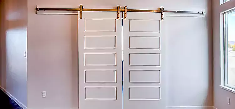 Glass Barn Door with Installation Hardware Kit Lino Lakes